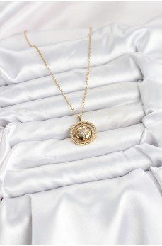 316L Çelik Zincir Gold Renk Kutup Yıldızı Model Kadın Kolye