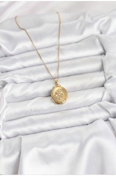 316L Çelik Zincir Gold Renk Kapaklı Açılabilir Model Kadın Kolye