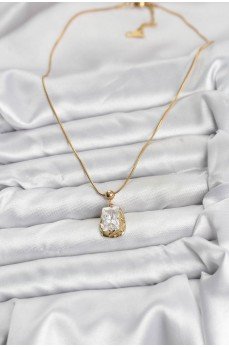 316L Çelik Zincir Gold Renk Zirkon Taşlı Kadın Kolye 316L Çelik Zincir Gold Renk Zirkon Taşlı Kadın Kolye