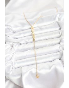 316L Çelik Zincir Gold Renk Yıldız Model Y Kolye