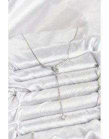 316L Çelik Zincir Gümüş Renk Yılan Model Y Kolye