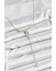 316L Çelik Zincir Gümüş Renk Yılan Model Y Kolye