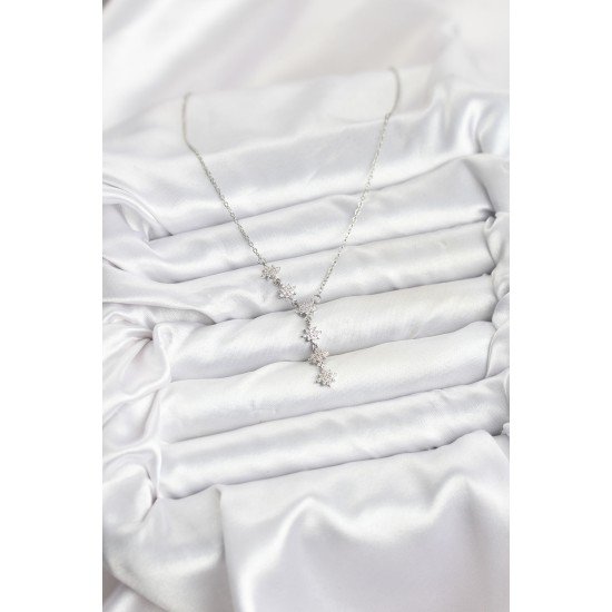 316L Çelik Zincir Gümüş Renk Kutup Yıldızı Model Kadın Kolye 316L Çelik Zincir Gümüş Renk Kutup Yıldızı Model Kadın Kolye