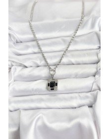 316L Çelik Zincir Gümüş Renk Vintage Model Kadın Kolye