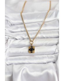 316L Çelik Zincir Gold Renk Vintage Model Kadın Kolye