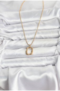 316L Çelik Zincir Gold Renk Model Kadın Kolye