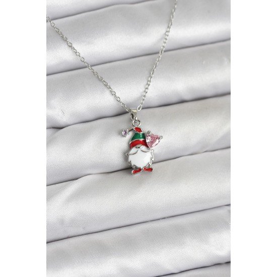 316L Çelik Zincir Gümüş Renk Yılbaşı Teması Kadın Kolye 316L Çelik Zincir Gümüş Renk Yılbaşı Teması Kadın Kolye