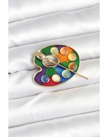 Ressam Paleti Model Broş