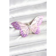 Lila Renk Kelebek Model Broş