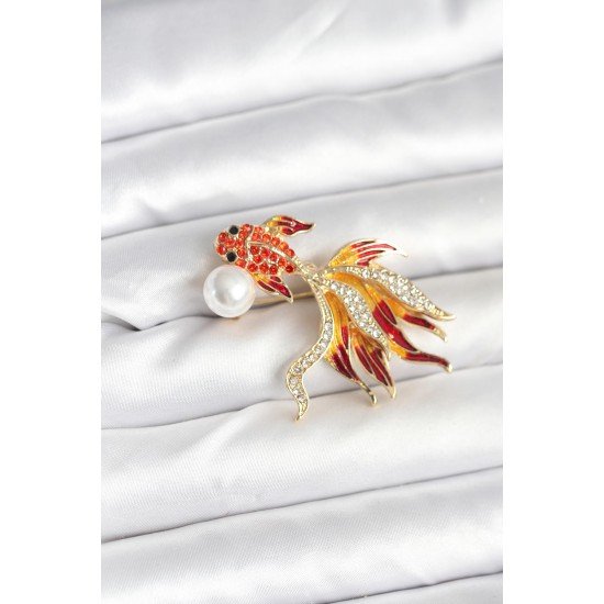 Japon Balığı Model Broş Japon Balığı Model Broş