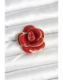 Kırmızı Gül Model Broş