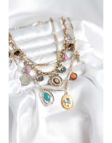 Pirinç Otantik Kolye Seti