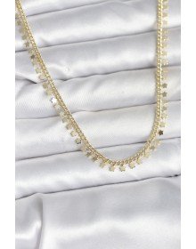 Pirinç Gold Renk Sıralı Yıldız Kadın Kolye