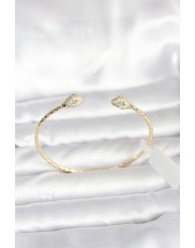 Pirinç Gold Renk Yılan Model Bileklik