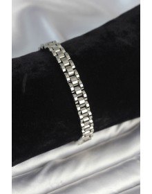 316L Çelik Gümüş Renk 7 mm Kalınlık Erkek Bileklik