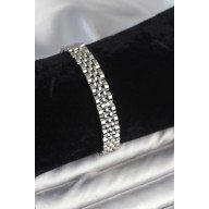 316L Çelik 9 mm Kalınlıkta Gümüş Renkli Erkek Bileklik