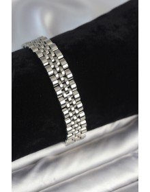 316L Çelik 12 mm Kalınlıkta Gümüş Renkli Erkek Bileklik