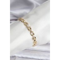 14K Gold Renk Kaplama Zirkon Taşlı Model CM Kadın Bileklik