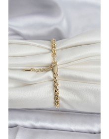14K Gold Renk Kaplama Zincir Model Kadın CM Bileklik