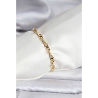 14K Gold Renk Kaplama Zincir Model CM Kadın Bileklik