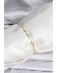 14K Gold Renk Kaplama Minimal Zincir Model CM Kadın Bileklik