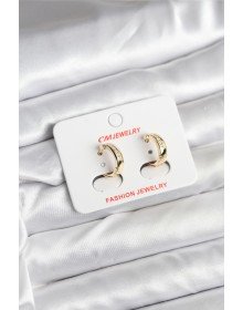 14K Gold Renk Kaplama CM Kadın Küpe