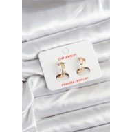 14K Gold Renk Kaplama CM Kadın Küpe