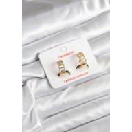 14K Gold Renk Kaplama Samanyolu Model CM Kadın Küpe 14K Gold Renk Kaplama Samanyolu Model CM Kadın Küpe