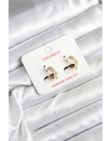 14K Gold Renk Kaplama CM Kadın Küpe