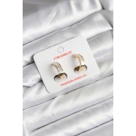 14K Gold Renk Kaplama CM Kadın Küpe