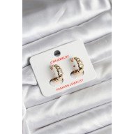 14K Gold Renk Kaplama CM Kadın Küpe