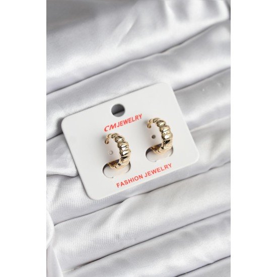 14K Gold Renk Kaplama CM Kadın Küpe 14K Gold Renk Kaplama CM Kadın Küpe