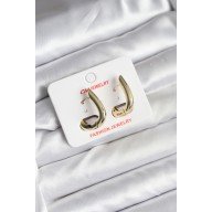 14K Gold Renk Kaplama CM Kadın Küpe