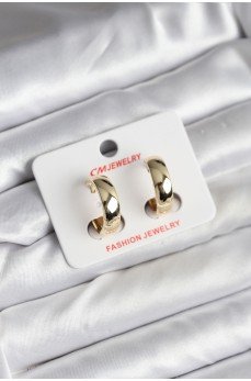 14K Gold Renk Kaplama Halka CM Kadın Küpe 14K Gold Renk Kaplama Halka CM Kadın Küpe