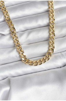 14K Gold Renk Kaplama Kalın Zincir Model CM Kadın Kolye