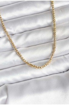 14K Gold Renk Kaplama Boru Zincir Model CM Kadın Kolye