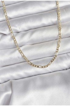 14K Gold Renk Kaplama Kuşgözü Zincir Model Pirinç CM Kadın Kolye