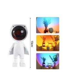 180 Derece Dönebilen Astronot Masa ve Gece Lambası Projektör