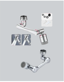 1080° Dönebilen Musluk Başlığı 2 Su Modlu Ayarlanabilir Esnek Tasarım