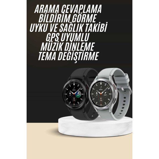 Yeni Nesil Akıllı Saat Çağrı Cevaplayabilen Plastik 47 Mm Uyumlu Kordon