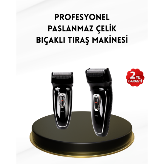 Uzun Pil Ömürlü Şarjlı Tıraş Makinesi – Hızlı Şarj, Ergonomik Tasarım, Çok Yönlü Kullanım