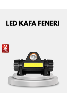 Profesyonel Şarjlı LED Kafa Lambası – Uzun Mesafe + Ortam Aydınlatması