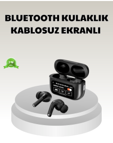 Bluetooth 5.3 ANC Kablosuz Kulaklık – Dokunmatik Kontrol, Dijital Ekran ve Uzun Pil Ömrü