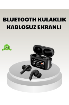 Bluetooth 5.3 ANC Kablosuz Kulaklık – Dokunmatik Kontrol, Dijital Ekran ve Uzun Pil Ömrü