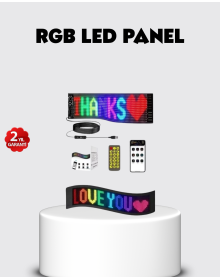 RGB LED Panel – USB Güç Girişli, GIF ve Yazı Gösterimli Akıllı Ekran