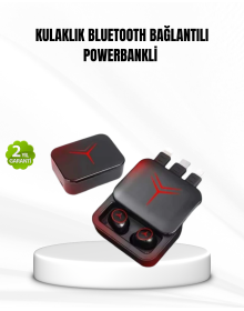 Bluetooth Powerbank Kulaklık – Kablosuz, Uzun Pil Ömrü, Dokunmatik ve Yüksek Ses Kalitesi