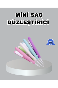 Mini Seramik Saç Düzleştirici – Kompakt Boy, 180°C Hızlı Isınma, Seyahat Tipi
