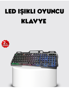 RGB Aydınlatmalı Klavye Mouse Seti – USB Bağlantılı, Türkçe Q, Ayarlanabilir DPI, Ergonomik Yapı