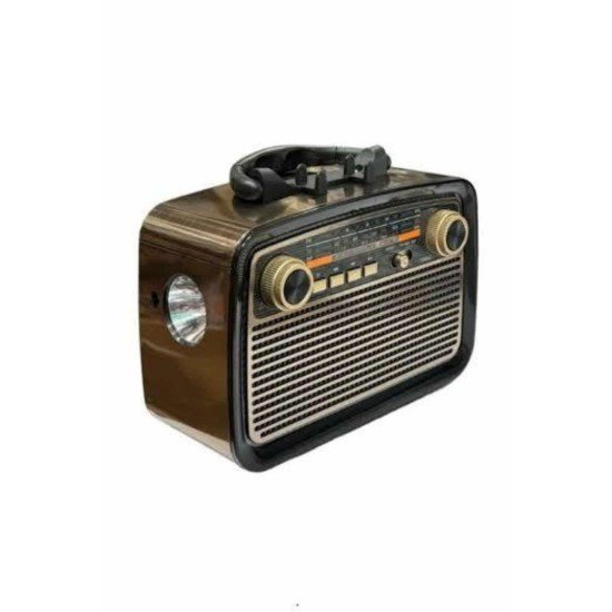 Nostalji Radyo Bluetooth Hoparlör USB-SD Kart Giriş Led Fener Işıklı Bataryalı Pilli Nostalji Radyo Bluetooth Hoparlör USB-SD Kart Giriş Led Fener Işıklı Bataryalı Pilli