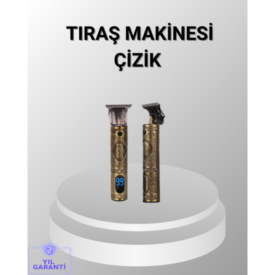 Şarjlı Kablosuz Tıraş Makinesi – 1800 mAh Batarya, Uzun Pil Ömrü, Profesyonel Sessiz Motor